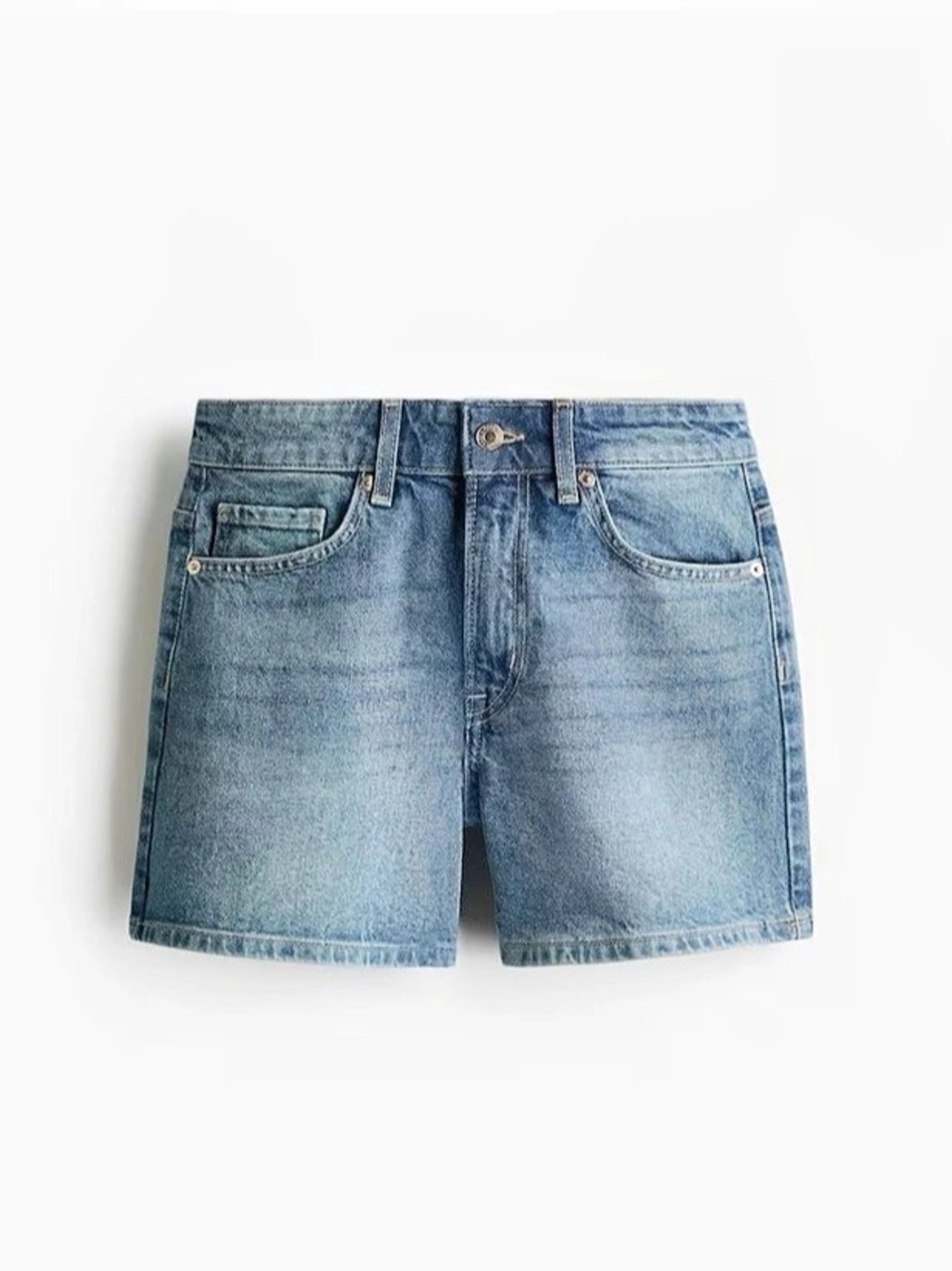 Relaxed Fit Denim Shorts Women's Blue